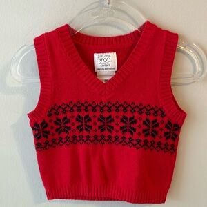 Carters‎ Special Occasion Red Vest 6M